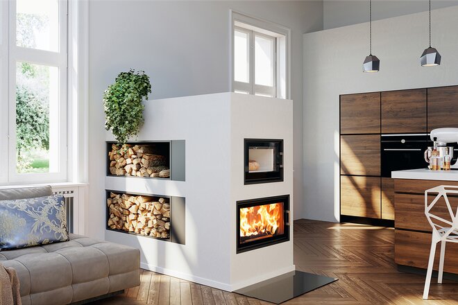 Luxus Kaminofen Mit Backfach Und Herdplatte Bilder