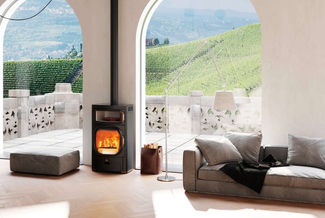 Heidi Back stove ambiance photo grapevine with cake in baking compartment
