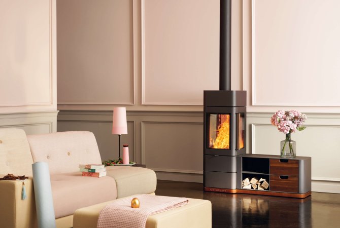 Ivy stove ambiance photo living room