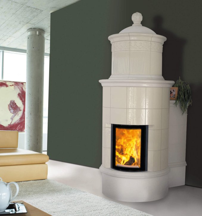 Fireplace insert 45x51 K round ambiance photo