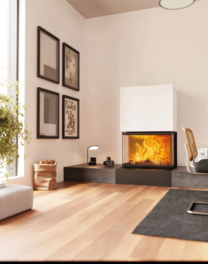 Fireplace insert Vuur Drie 80 ambiance photo