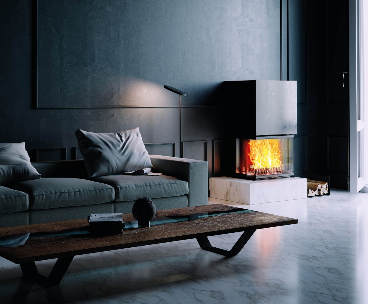 Foyer Vuur Drie 60 ambiance photo