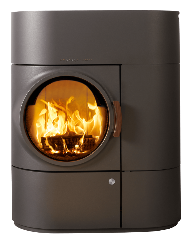 Clou Duo hybrid stove knockout with wood fire