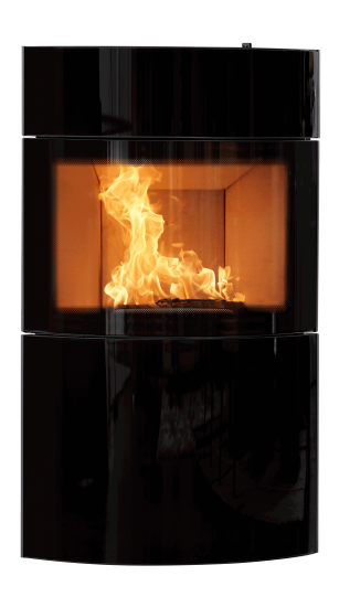 Kaminofen Fynn Xtra Freisteller Glasverkleidung schwarz