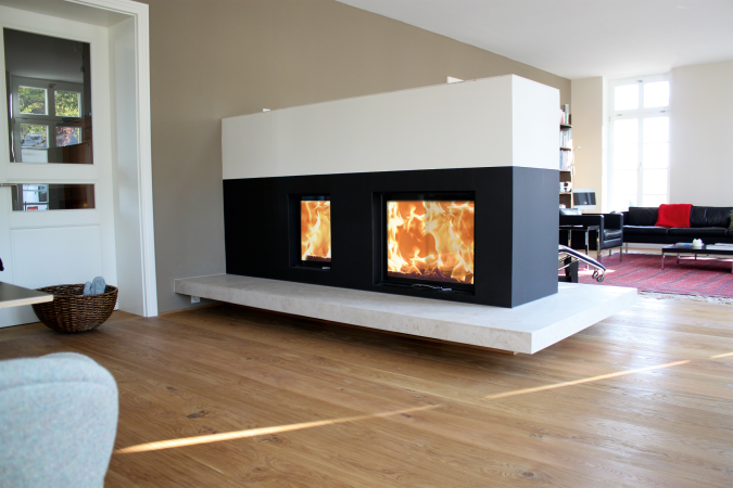 Fireplace inserts 45x57 K 2.0 and 80x64 S II 2.0 ambiance photo