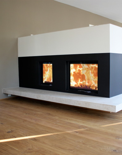 Fireplace inserts 45x57 K 2.0 and 80x64 S II 2.0 ambiance photo