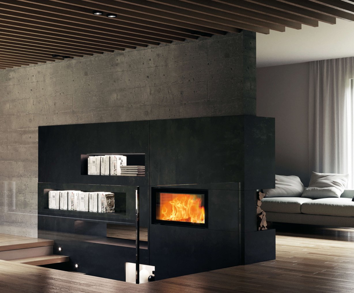Kamineinsatz 75x39 K II 2.0 Ambiente Foto