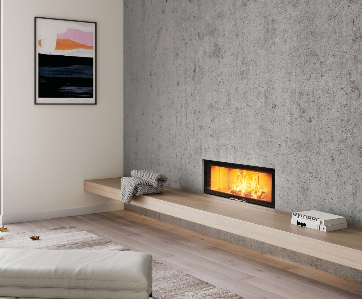 Fireplace insert 120x45 S 2.0 ambiance photo