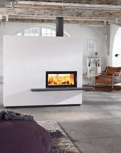 Designkamin Miu mit Kamineinsatz 75x39 K II Ambiente Foto