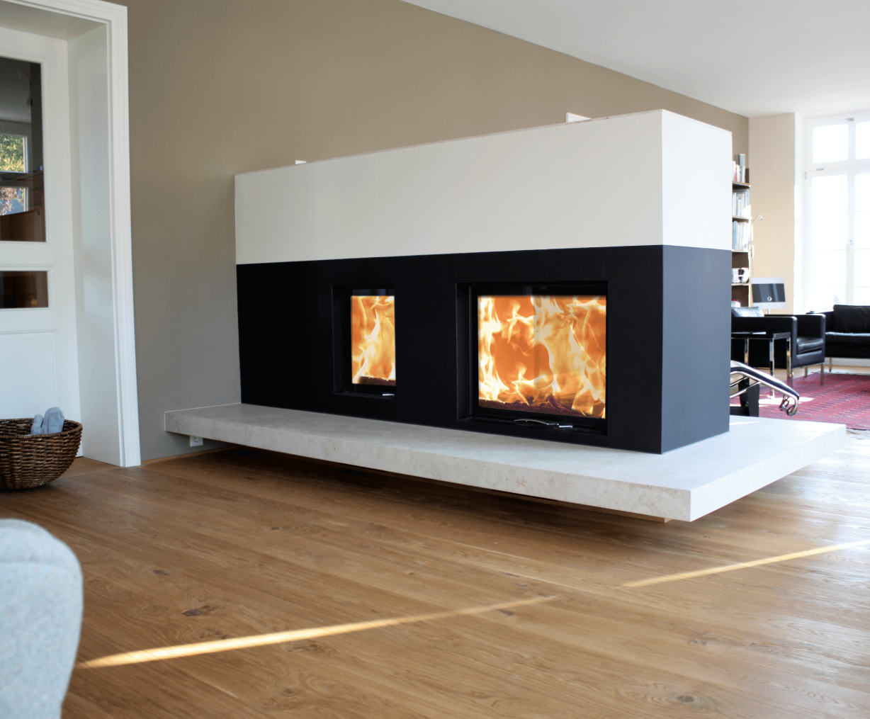 Fireplace inserts 45x57 K 2.0 and 80x64 S II 2.0 ambiance photo