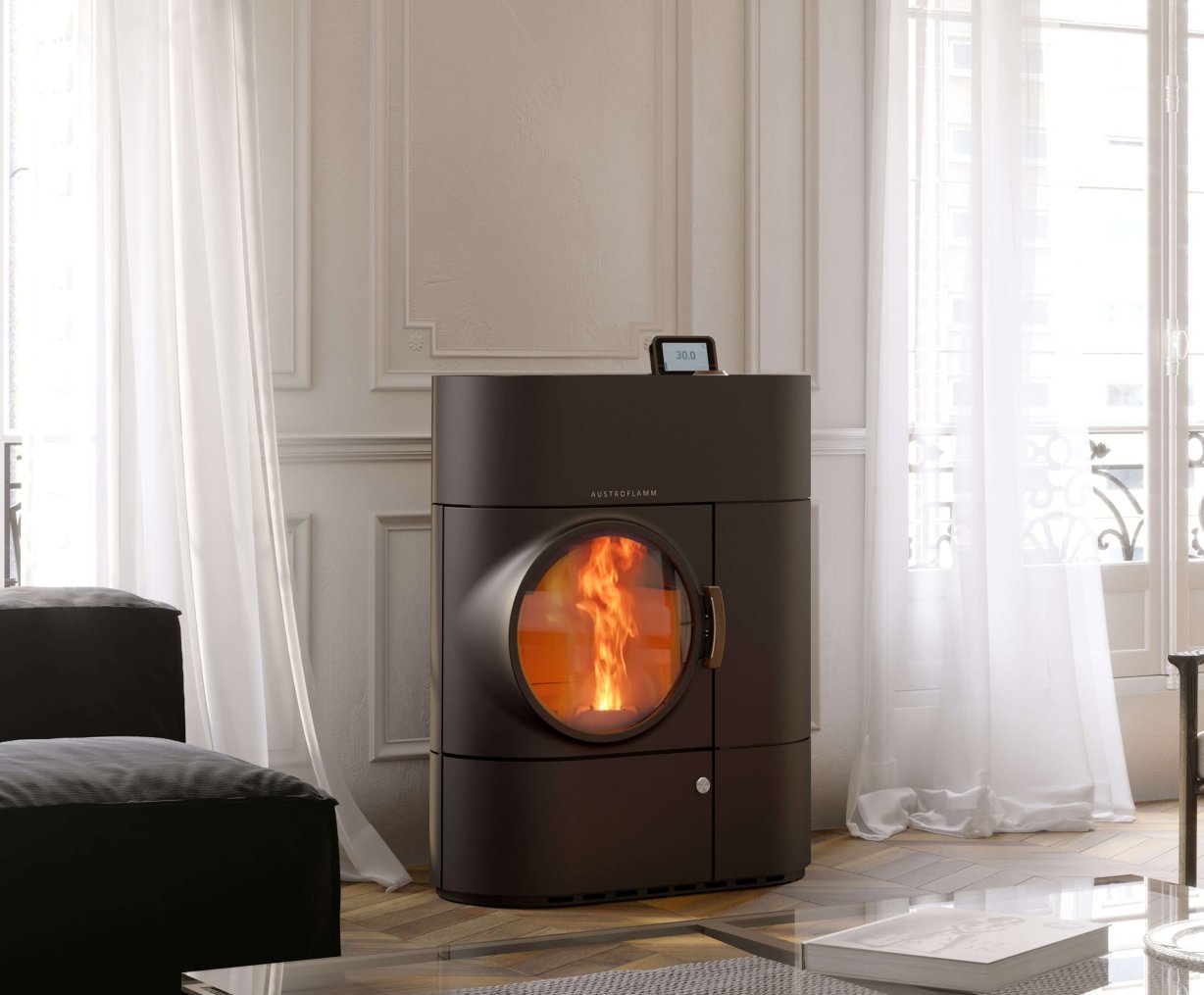 Clou Duo hybrid stove ambiance photo