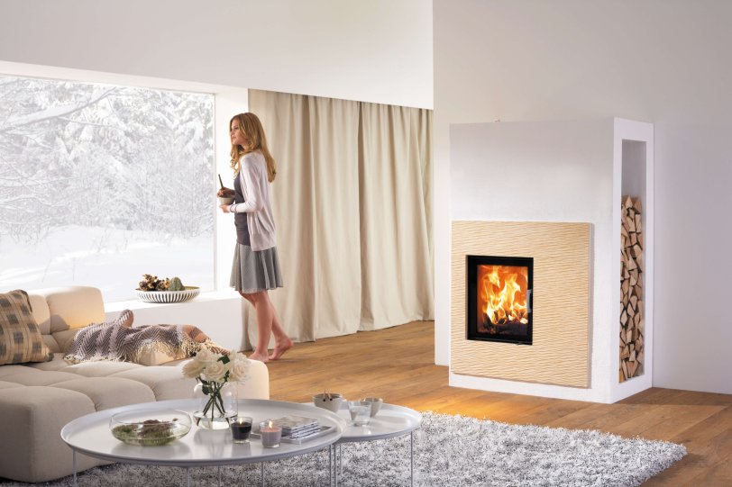 Kera Xtra design fireplace with fireplace insert 45x51 K 2.0 ambiance photo