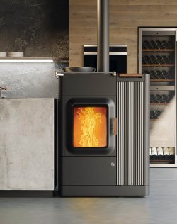 Mo Duo Cook Ofen in Dark Anthrazit Raumansicht