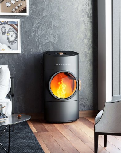 Clou Compact Pellet pellet stove ambiance photo