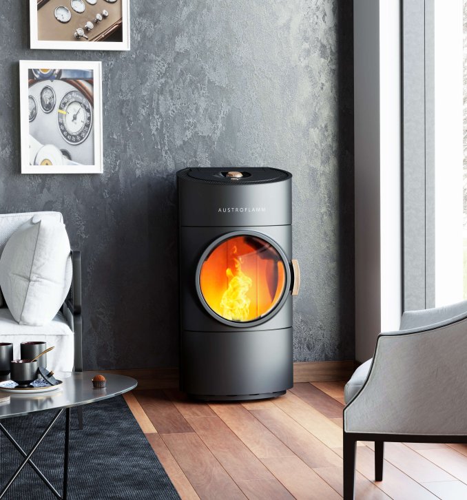 Clou Compact Pellet pellet stove ambiance photo