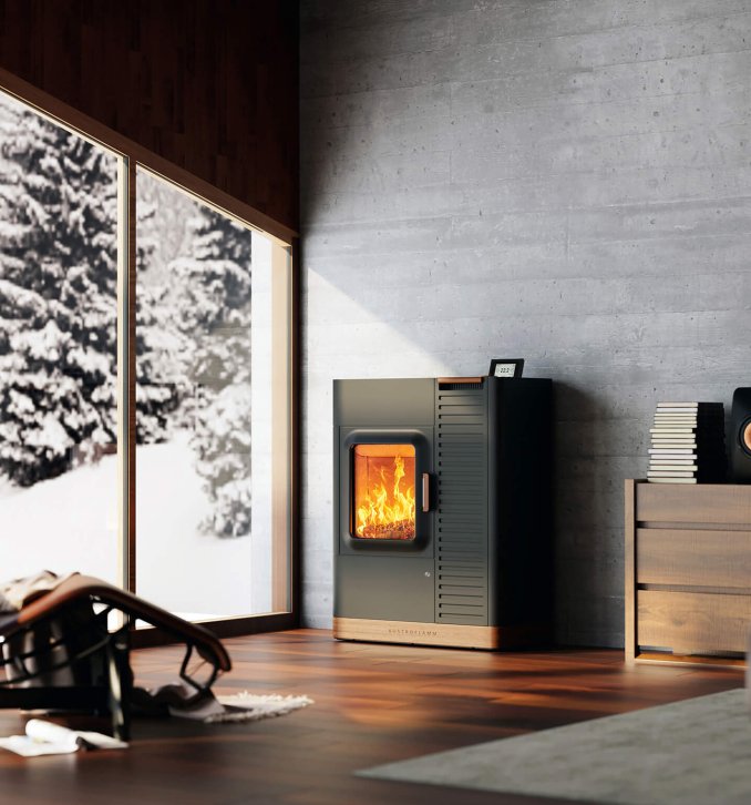 Stufa combi Mo Duo foto ambiente inverno